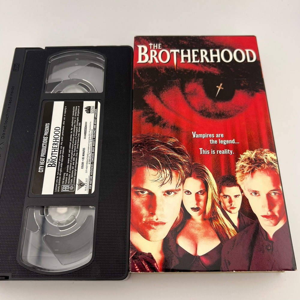 The Brotherhood VHS 2000 Vampire Horror Blockbuster Rental City Heat